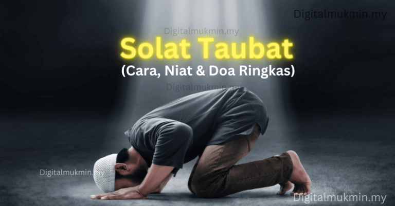 Solat Taubat Ringkas Cara Niat Dan Doa Lengkap JAKIM Digital Mukmin