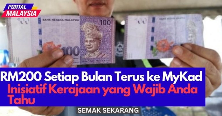 Rm Setiap Bulan Terus Ke Mykad Inisiatif Kerajaan Yang Wajib Anda