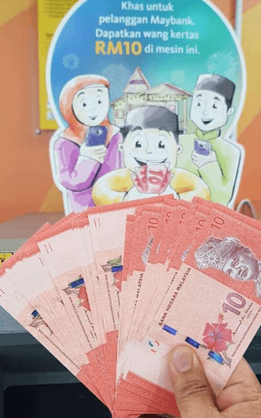 tukar duit raya rm10