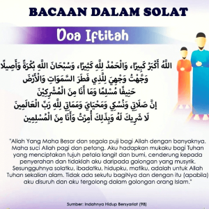 Doa Iftitah - Makna Dan Cara Bacaan Dalam Solat - Digital Mukmin