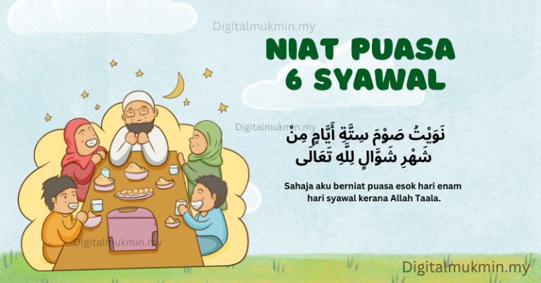 Niat Puasa 6 Syawal Dan Puasa Ganti - PANDUAN JAKIM - Digital Mukmin