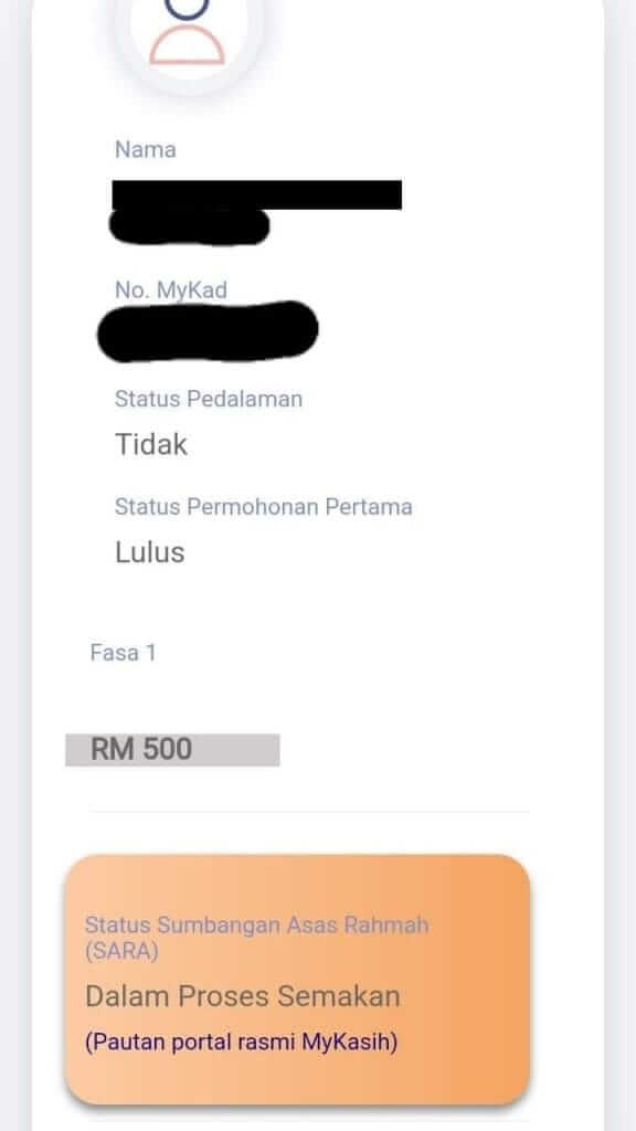 status semakan str